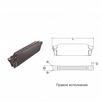Пластина канавочная KGCS 15003-L15-GF AP5120