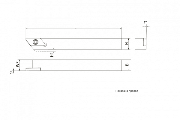 Державка наружная ASIL-1010-J12