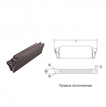 Пластина канавочная KGCS 20003-L15-CH AP5120