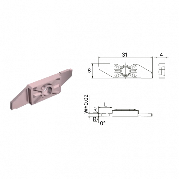 Пластина канавочная KXG16R 200-600-R005 AP5120