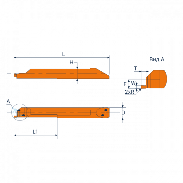 AHF8R 1025-500-C2 AHS10M твердосплавный мини-резец