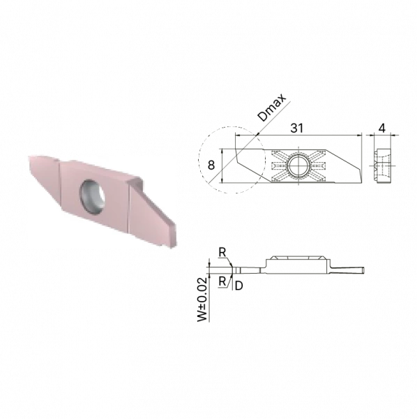 Пластина отрезная KXC16R 200-S AP5120