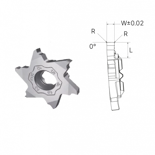 Пластина канавочная KX618GR180-350-020 AP5120