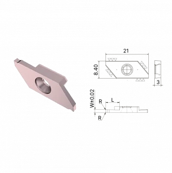 Пластина канавочная KSIG12L 070-300-R005 AP5120