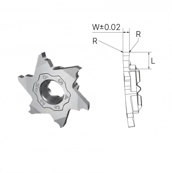 Пластина отрезная KX618CR 150-P AP5120