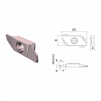 Пластина канавочная KSIGT16L 250-600-R010 AP5120