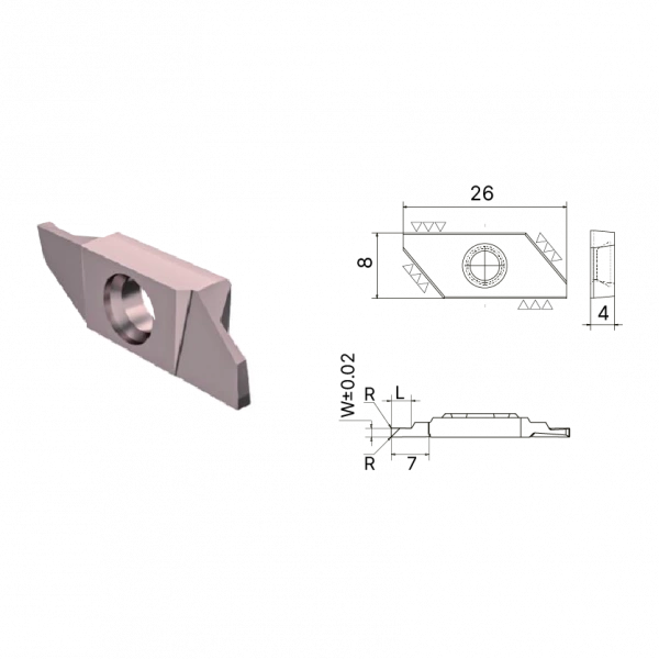 Пластина канавочная KSIGT16L 250-600-R010 AP5120
