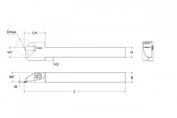 Державка наружная PCS-AGCR-1010J-15D16