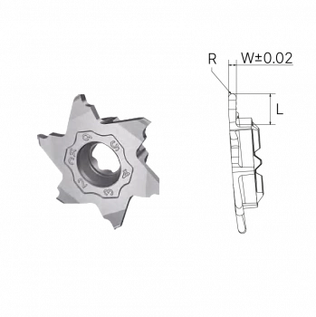 Пластина канавочная KX618RR 050-200 AP5120