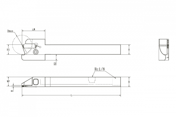 Державка наружная QCS-AGCL-1212JX-2D24-JCT