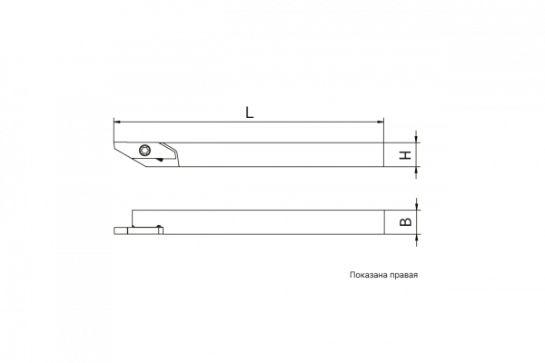 Державка наружная AXR-1616JX